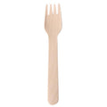 Disposable Bamboo Wooden Cutlery Set - Pack of 100 Forks