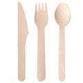 Disposable Bamboo Wooden Cutlery Set - Pack of 100 Forks - view 3