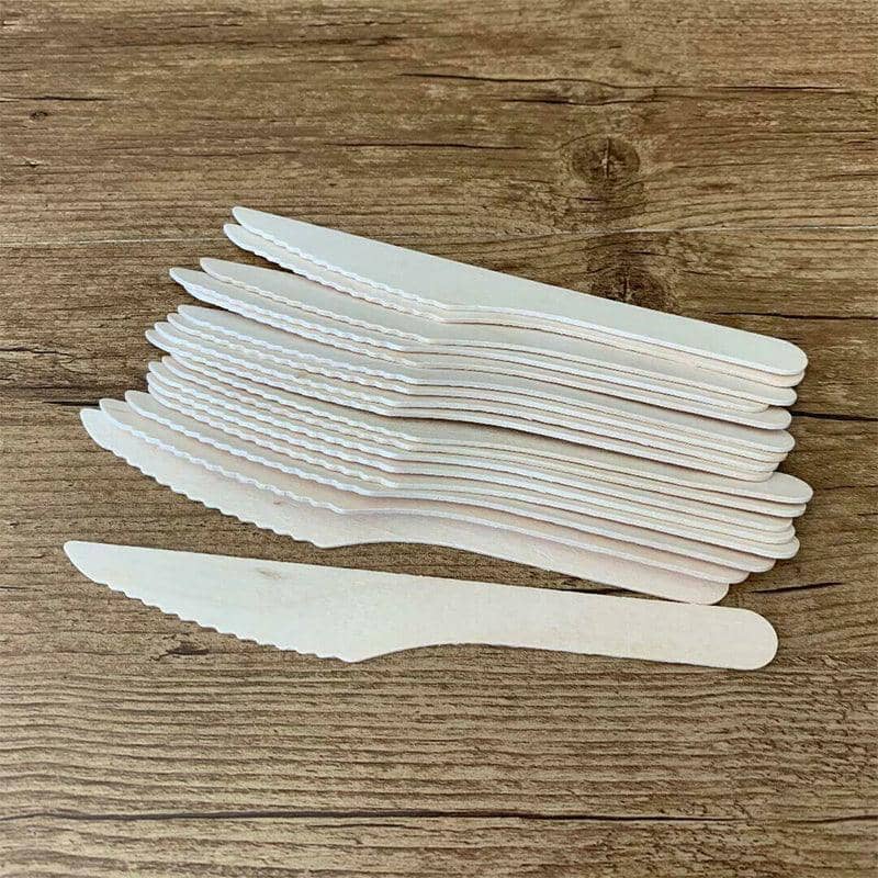 Disposable Bamboo Wooden Cutlery Set - Pack of 100 Spoons - view 4