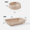 Disposable Biodegradable Cat Litter Boxes - Pack of 5, Natural Kraft - view 5