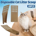 Disposable Biodegradable Cat Litter Scoops, Pack of 20 Cardboard Litter Shovel