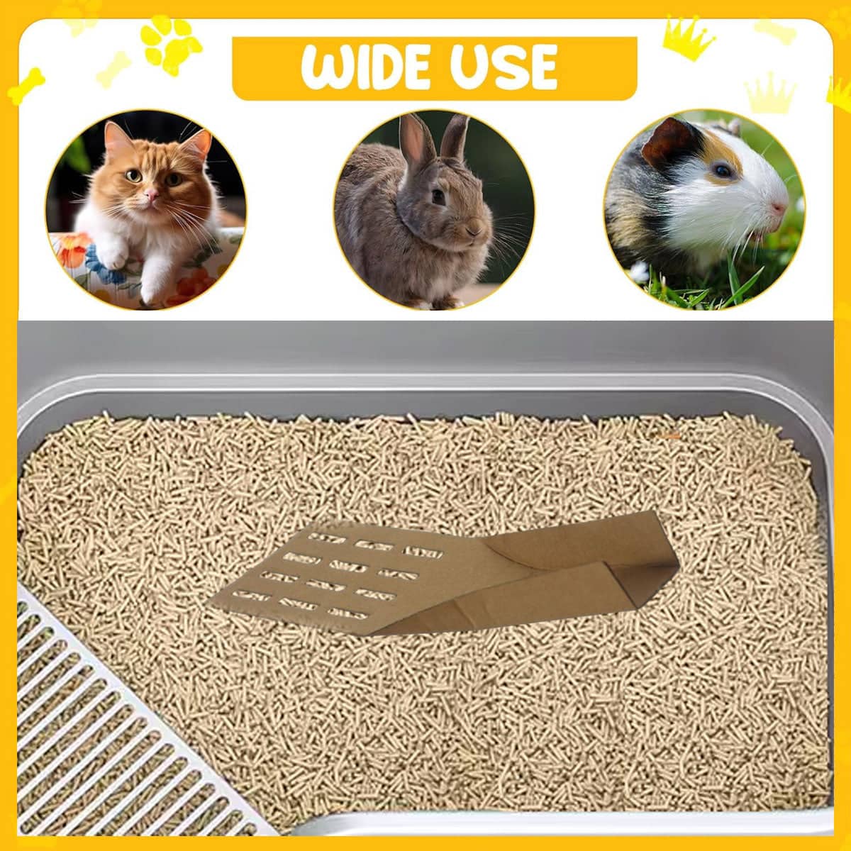 Disposable Biodegradable Cat Litter Scoops, Pack of 20 Cardboard Litter Shovel - view 4