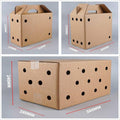 Disposable Cardboard Pet Carrier for Small Animals with Handle - Pack of 10 31.5 x 13.5 x 21 cm - view 4