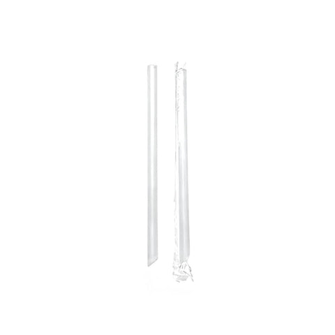 Disposable Clear Plastic Drinking Straws - 12 x 190 mm, Pack of 500