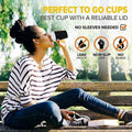 Disposable Coffee Cups Triple Wall with Lids - Small (8oz), Pack of 100 - view 4
