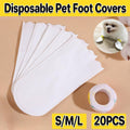 Disposable Dog Shoe Covers, Waterproof Non-Woven, Pack of 20 - Small (7 x 14 cm) - view 2