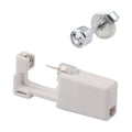 Disposable Ear Piercing Gun Kit with 316L Stud - White Crystal