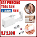 Disposable Ear Piercing Gun Kit with 316L Stud - White Crystal - view 2