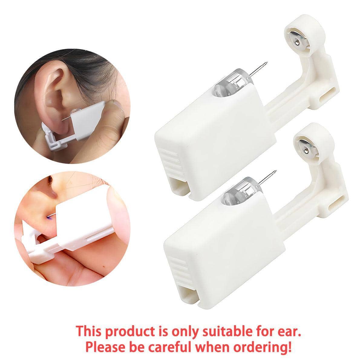 Disposable Ear Piercing Gun Kit with 316L Stud - White Crystal - view 5