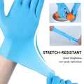 Disposable Food Grade Gloves, Pack of 100 - Blue, Extra Large (Palm Width 10 to 11 cm) - view 4