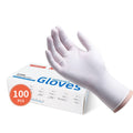 Disposable Food Grade Gloves, Pack of 100 - White, Extra Large (Palm Width 10 to 11 cm)