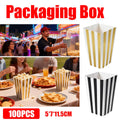 Disposable Food-Grade Popcorn Boxes, Pack of 100 - Gold - view 2