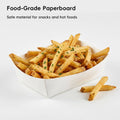 Disposable Food Trays, Grease Resistant Paper Boats for Snacks, Pack of 100 - view 4