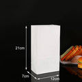 Disposable Greaseproof Paper Bags for Bread, Snacks and Doughnuts - Pack of 100, 15 x 9 x 27 cm - view 4