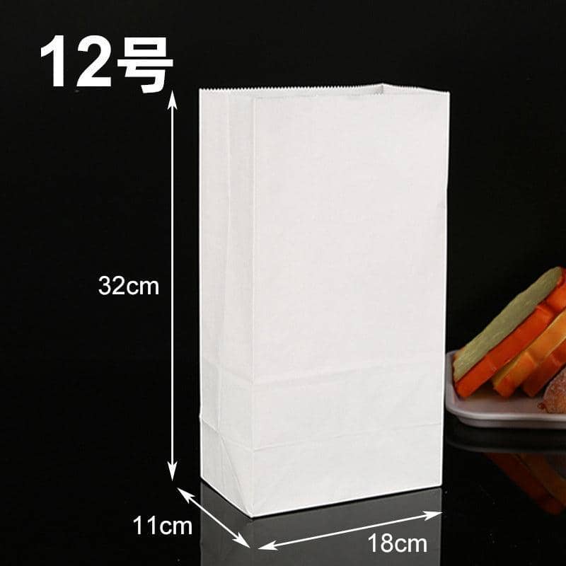 Disposable Greaseproof Paper Bags for Bread, Snacks and Doughnuts - Pack of 100, 15 x 9 x 27 cm - view 5