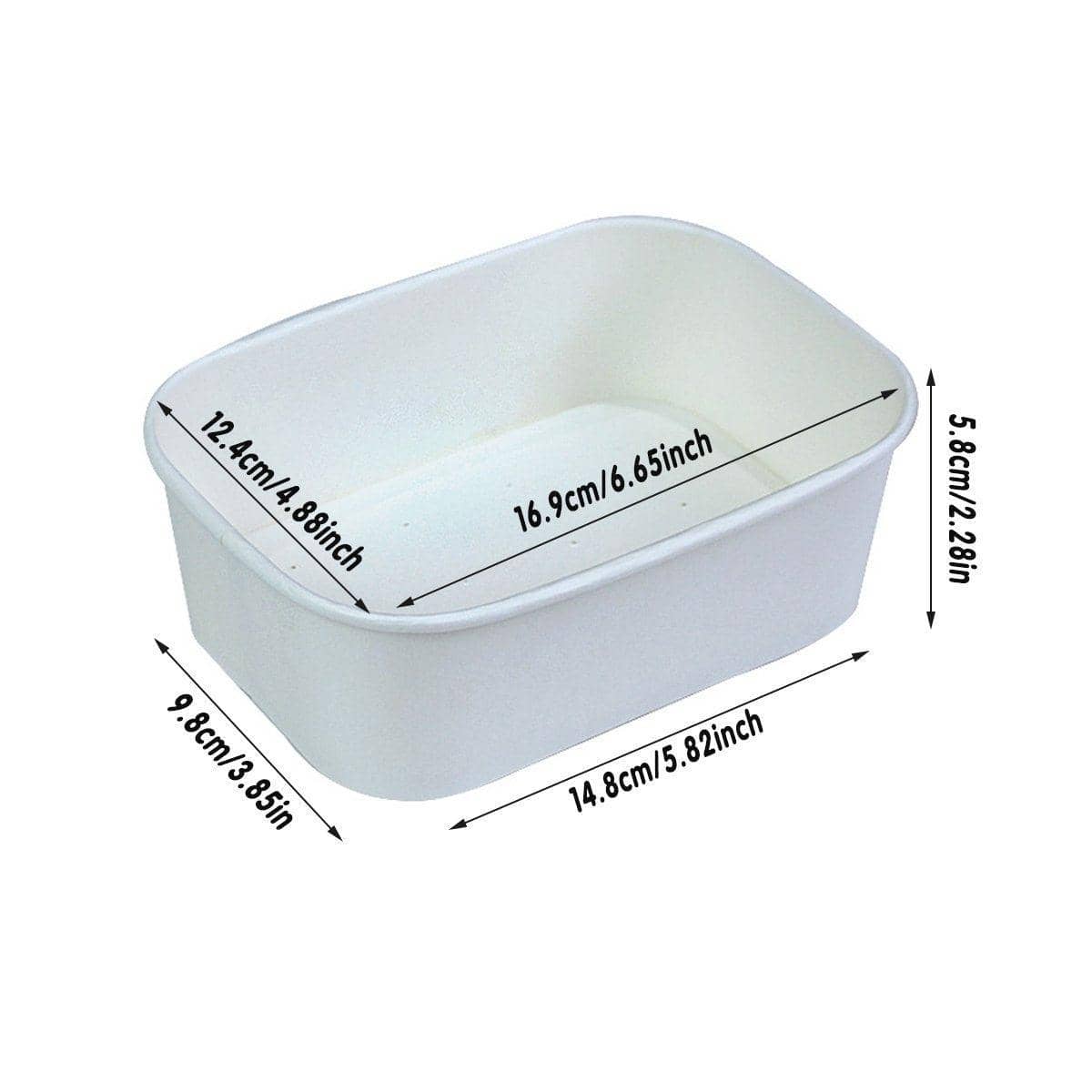 Disposable High Temperature Resistant Paper Baking Mould, Pack of 100 - view 3
