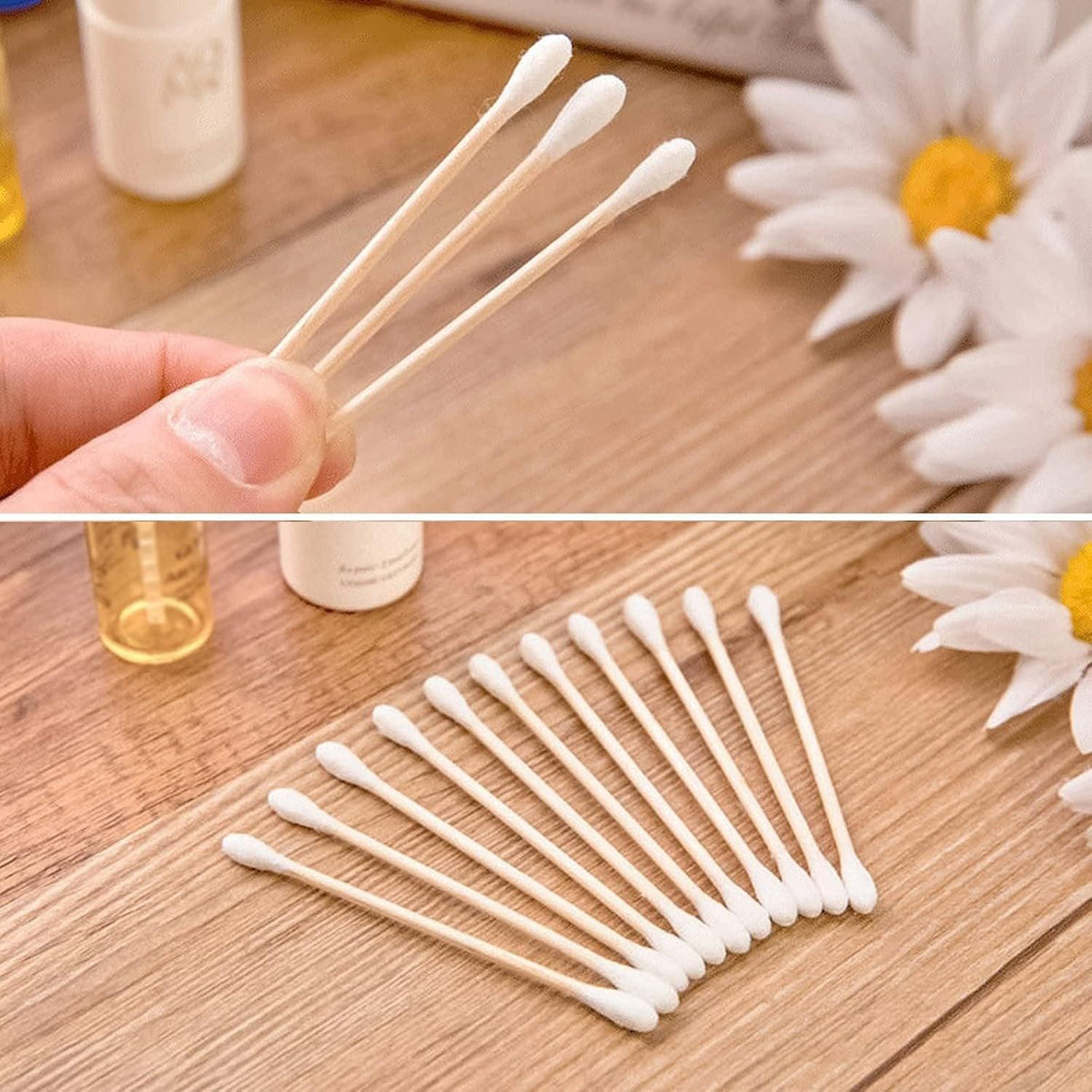 Disposable Hotel Vanity Kits 50 Pack Cotton Swabs for Travel - With Headband - view 7