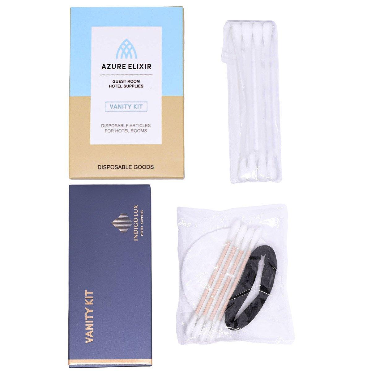 Disposable Hotel Vanity Kits 50 Pack Cotton Swabs for Travel - Without Headband - view 3
