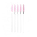 Disposable Mascara Wands Eyelash Lash Extension Brushes - Pink and Clear, Pack of 50