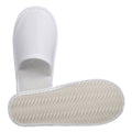 Disposable Non-Slip Hotel Slippers 20 Pairs, Brushed Plush Soft Sole - view 2