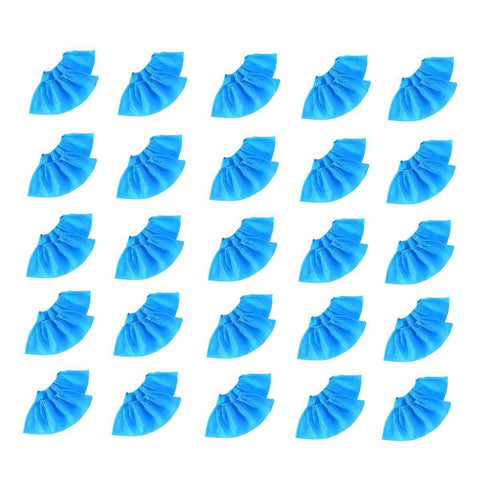 Disposable Non-Woven Anti-Slip Shoe Covers - Pack of 25 Pairs