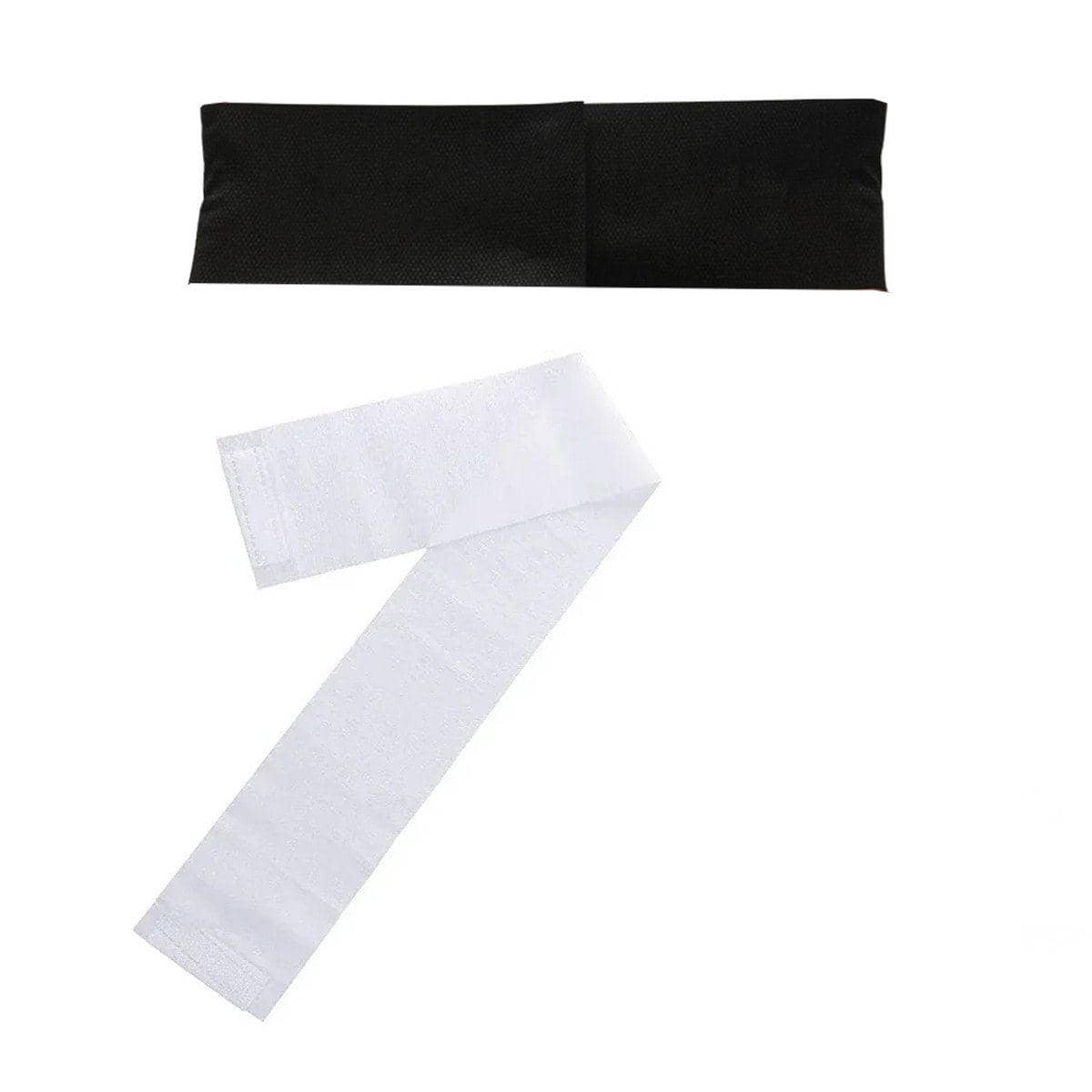 Disposable Non-Woven Hair Ties for Beauty Salons - White, Pack of 50 - view 3