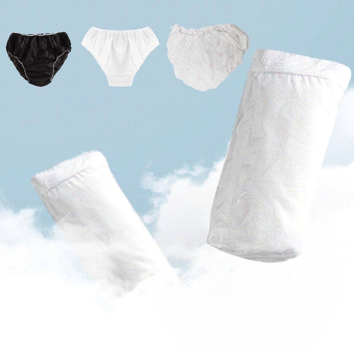 Disposable Nonwoven Travel Briefs for Women, Pack of 100 - Black - view 4