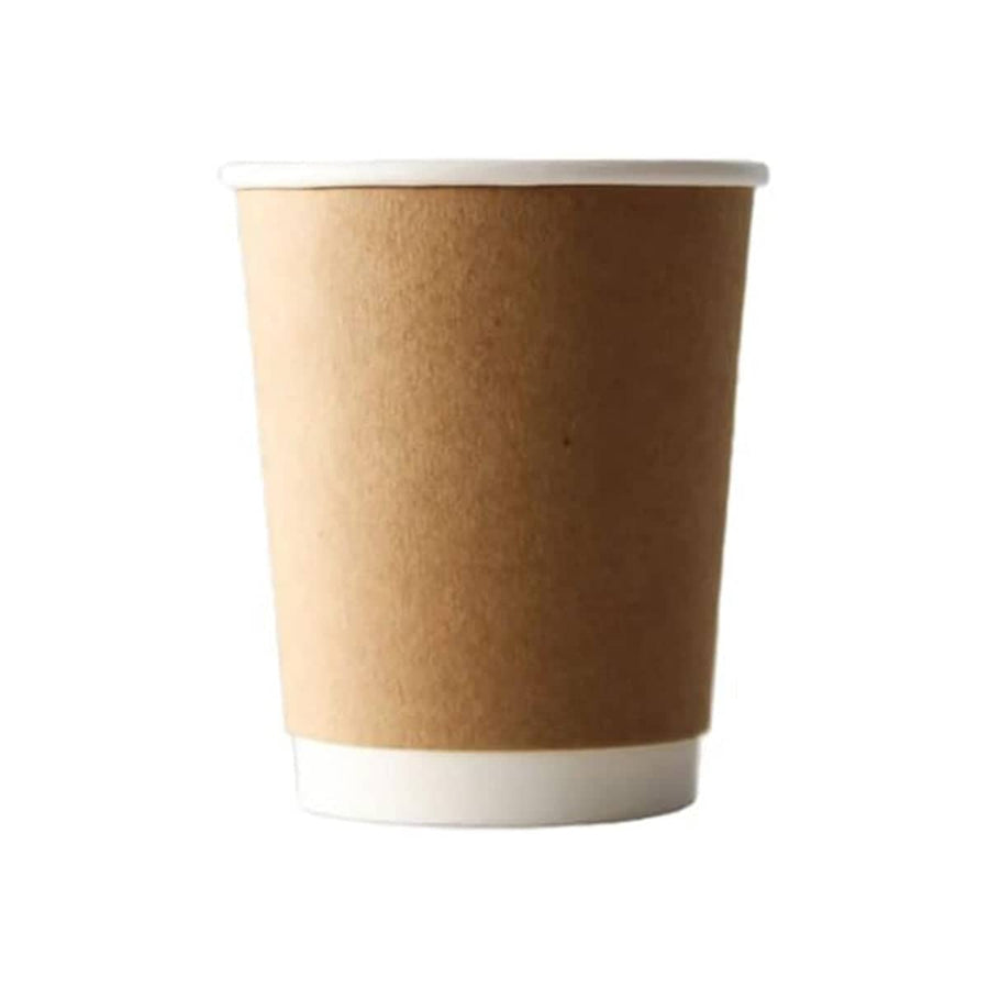 Disposable Paper Coffee Cups - 8 oz, Pack of 50