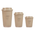 Disposable Paper Coffee Cups with Lids, Pack of 50 - 500 ml - view 3