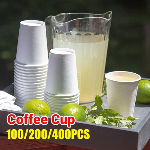 Disposable Paper Coffee Cups Single Wall - Small (12oz), Pack of 100 - view 2
