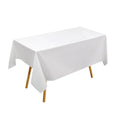 Disposable PEVA Rectangular Tablecloths - White, 274 x 137 cm, Pack of 10