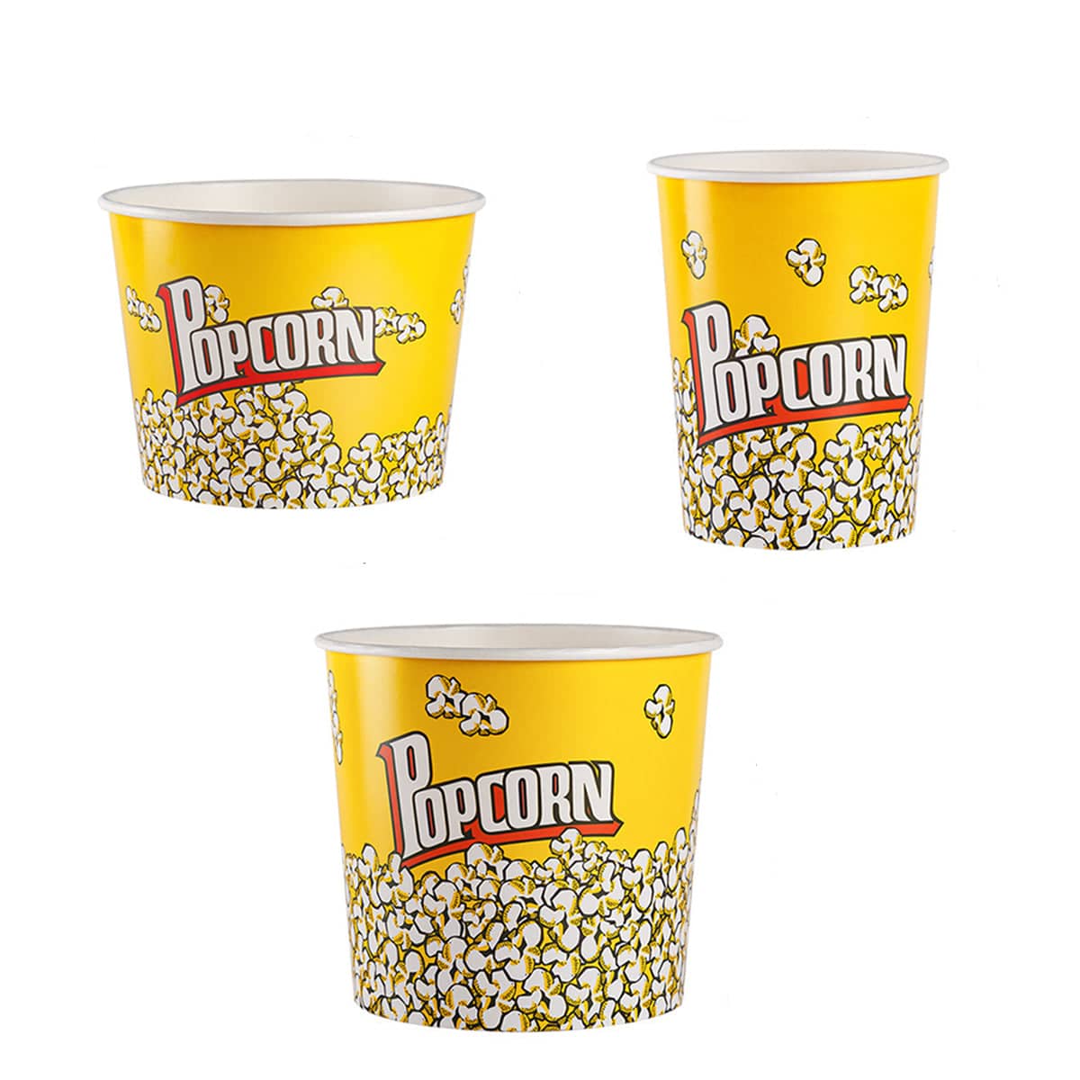 Disposable Popcorn Bucket Paper Cup, Pack of 50 - 32 oz - view 3