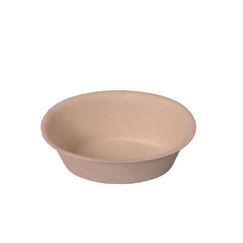 Disposable Sugarcane Pulp Bowls - 210ml, Pack of 100