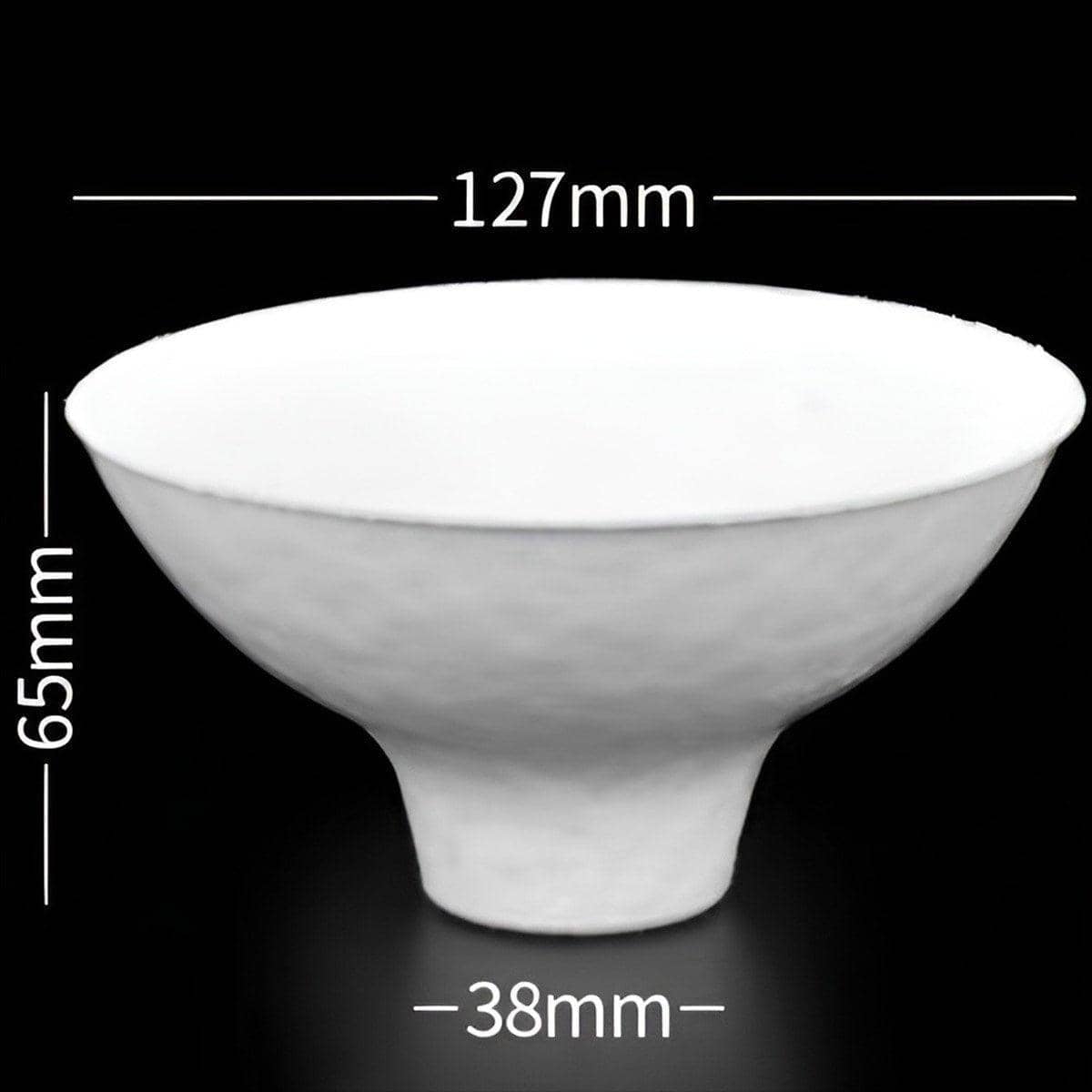Disposable Sugarcane Pulp Dessert Cups - 350 ml, Pack of 50, White