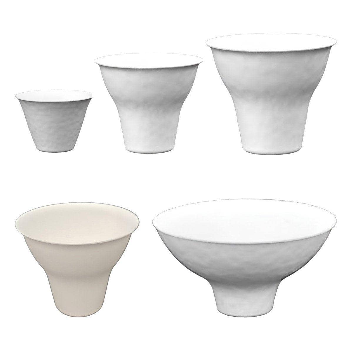 Disposable Sugarcane Pulp Ice Cream Cups - 300 ml, Smooth Finish, Pack of 50, White - view 3