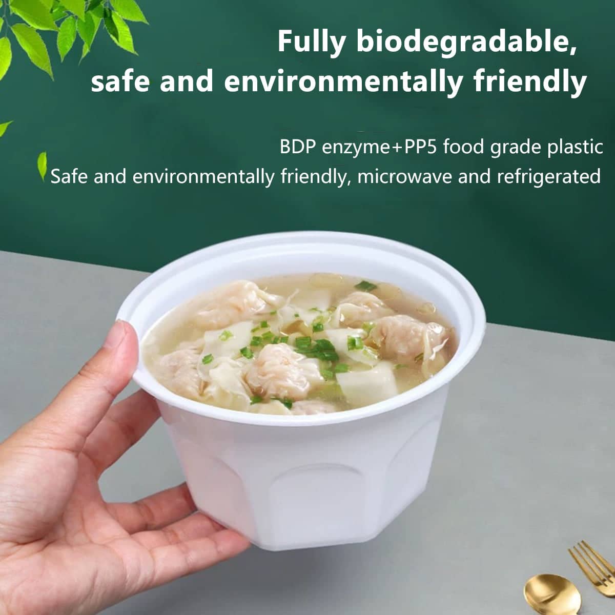 Disposable Takeaway Food Boxes, Pack of 50 - 1000ml, 16 x 10 cm - view 5