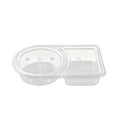 Disposable Takeaway Sauce Containers with Lids Food Grade - Pack of 50 Oval Lid Design
