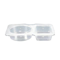 Disposable Takeaway Sauce Containers with Lids Food Grade - Pack of 50 Round Well Design