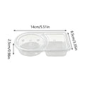 Disposable Takeaway Sauce Containers with Lids Food Grade - Pack of 50 Round Well Design - view 4