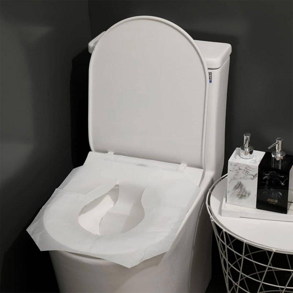 Disposable Toilet Seat Covers for Travel and Hotel Use, Soluble Paper, Pack of 2 (250 per Pack) - view 4