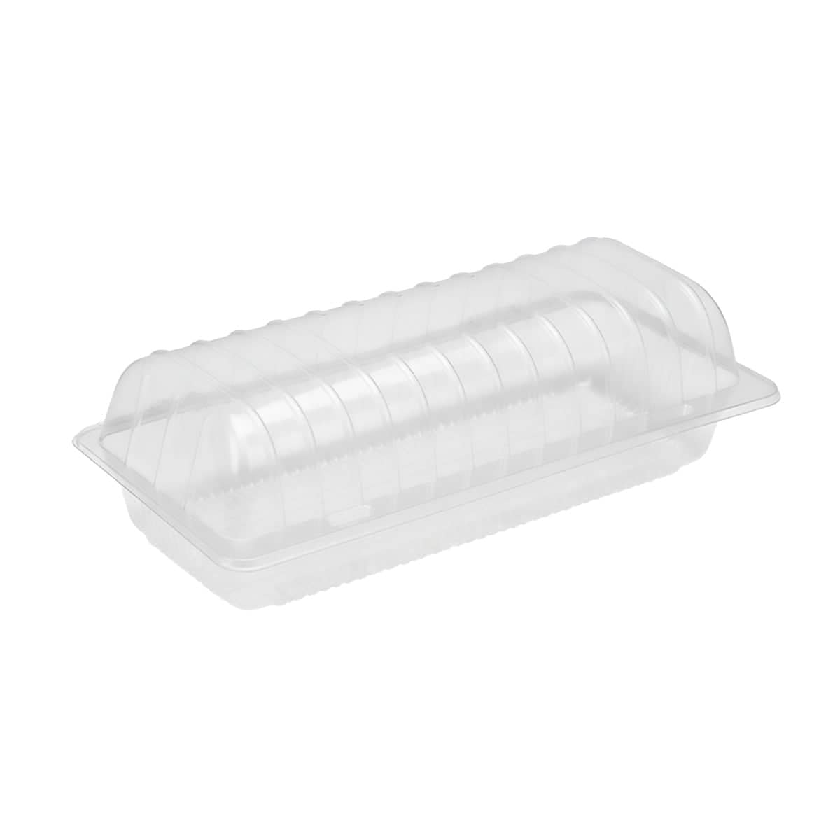 Disposable Transparent Food Grade Cake and Pastry Takeaway Box, Pack of 100 - 23 x 10.5 x 7 cm