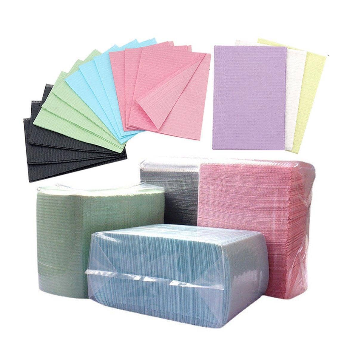 Disposable Waterproof Cleaning Pads for Tattoo and Dental Use, Pack of 125 - Black - view 3
