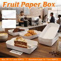 Disposable White Fruit Paper Boat Trays - Box, Pack of 50 - view 2