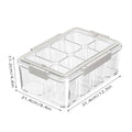 Divided Kitchen Storage Box with Handle, Sealed Lid and Clip Locks - view 3