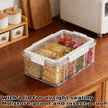 Divided Kitchen Storage Box with Handle, Sealed Lid and Clip Locks - view 4