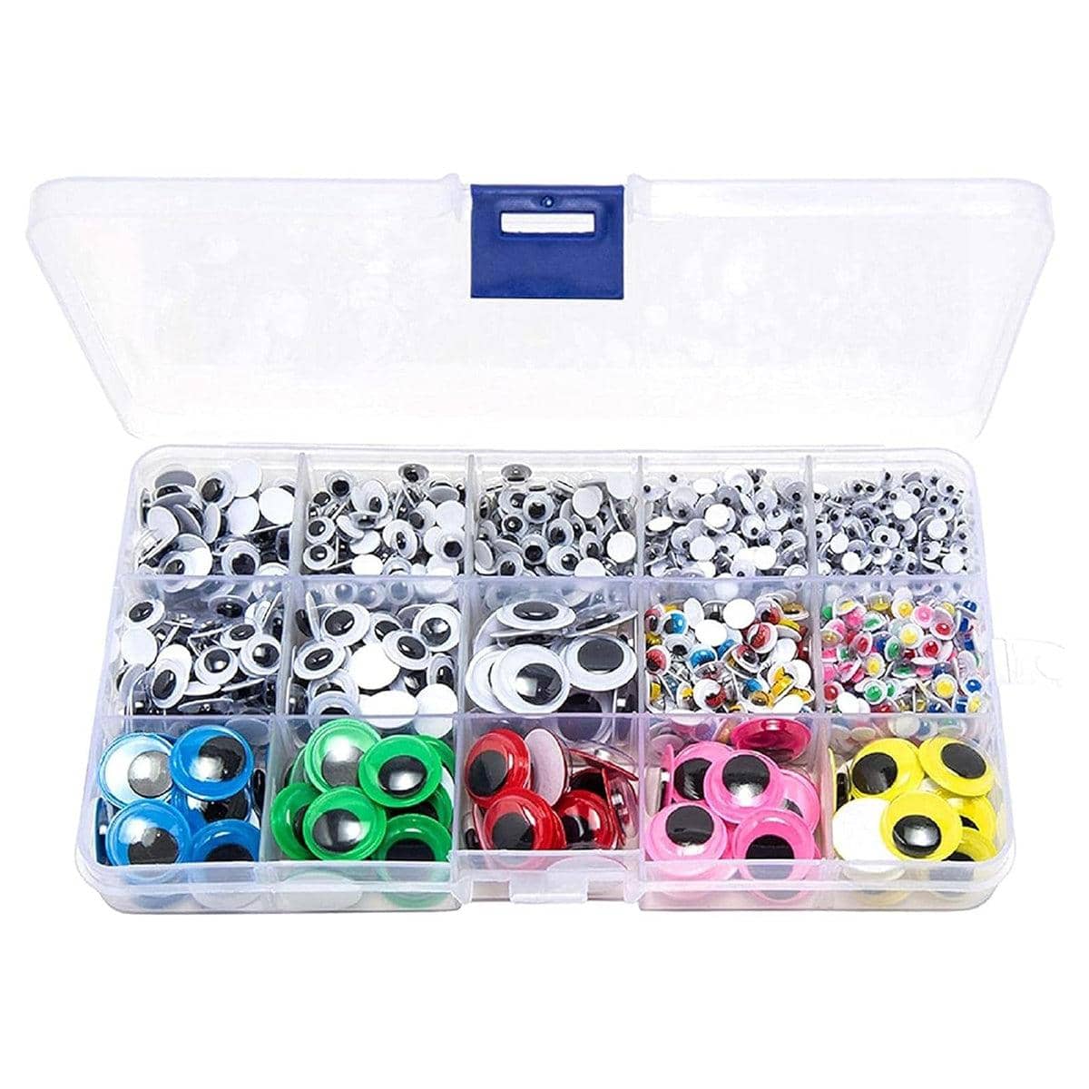 DIY Adhesive Eye Stickers - 1500 Pack, Assorted Sizes - view 2