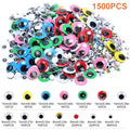 DIY Adhesive Eye Stickers - 1500 Pack, Assorted Sizes - view 3