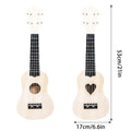 DIY Ukulele Kit 21 Inch (53cm) Natural Wood for Beginners - Round Sound Hole - view 4