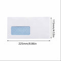 DL White Window Envelopes, Self Seal, 225 x 115 mm, Pack of 50 - view 3