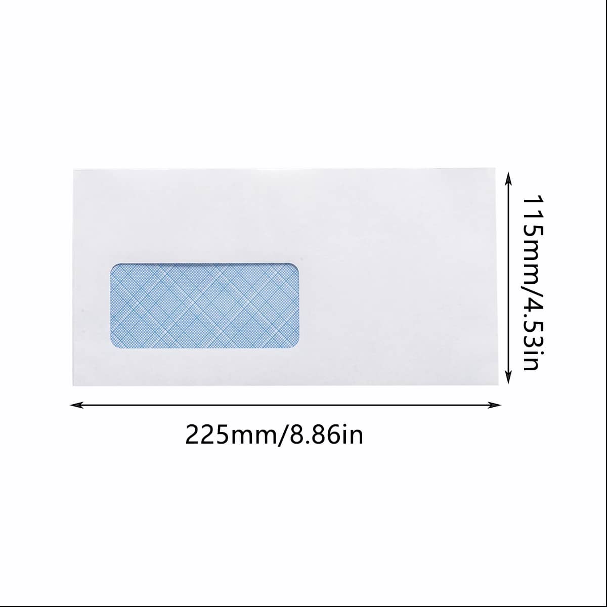 DL White Window Envelopes, Self Seal, 225 x 115 mm, Pack of 50 - view 3
